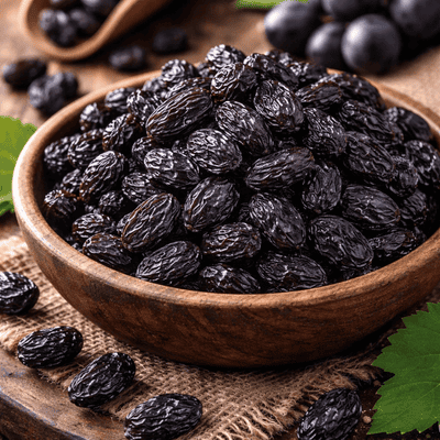 black raisins